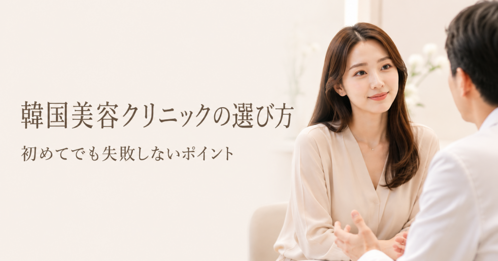 韓国美容クリニックの選び方｜初めてでも失敗しないポイント