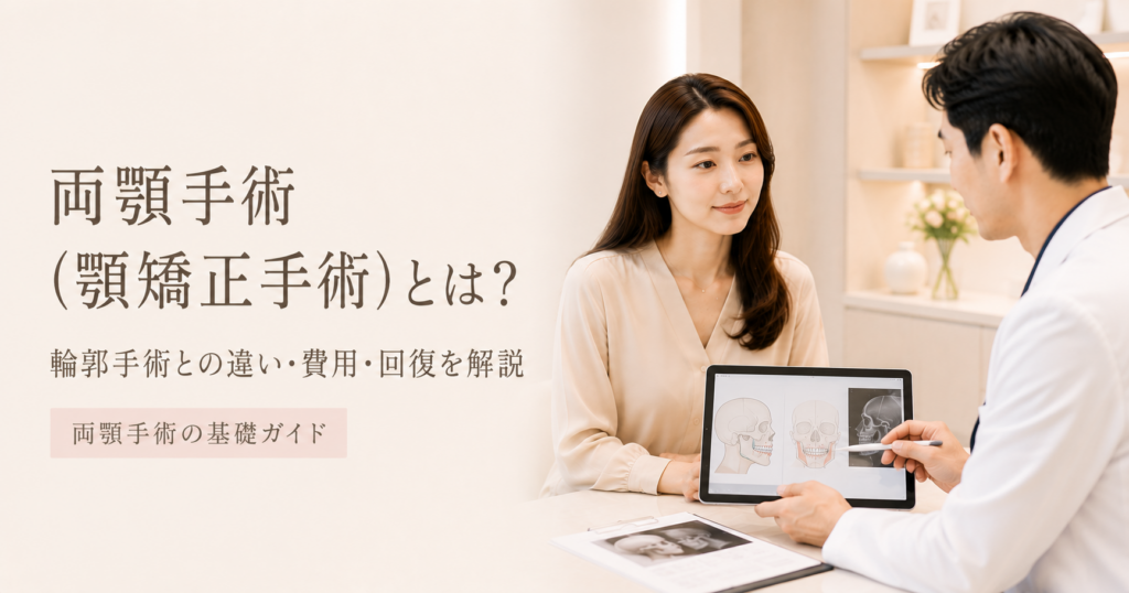 両顎手術（顎矯正手術）とは？輪郭手術との違い・費用・回復を解説