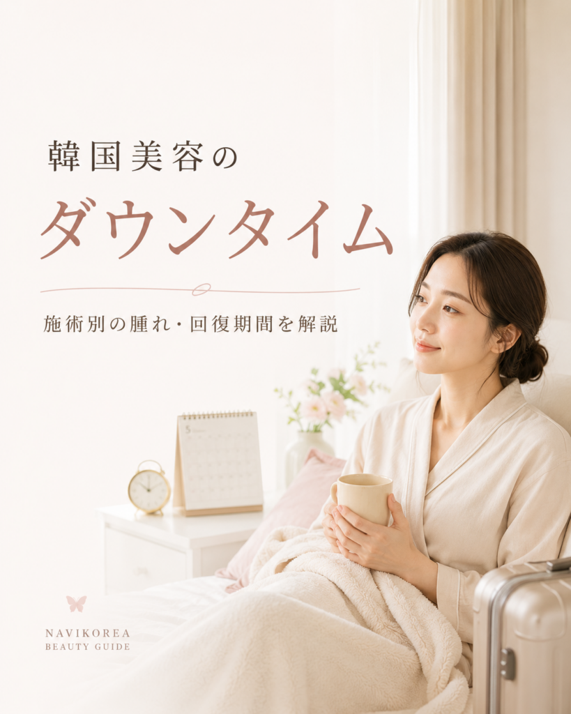 韓国美容のダウンタイム｜施術別の腫れ・回復期間