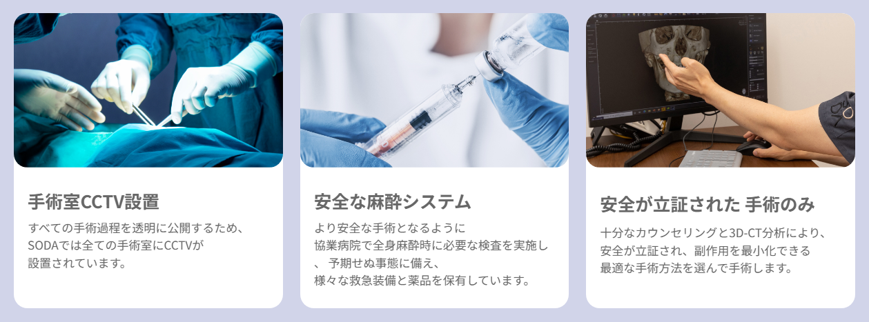 SODA美容外科 手術環境