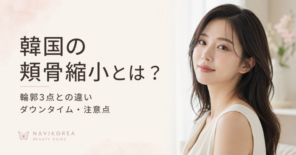 韓国の頬骨縮小とは？｜輪郭3点との違い・ダウンタイム・たるみの注意点