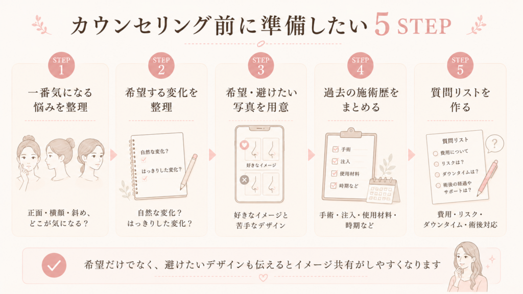 韓国美容のカウンセリング前に準備したい5ステップ