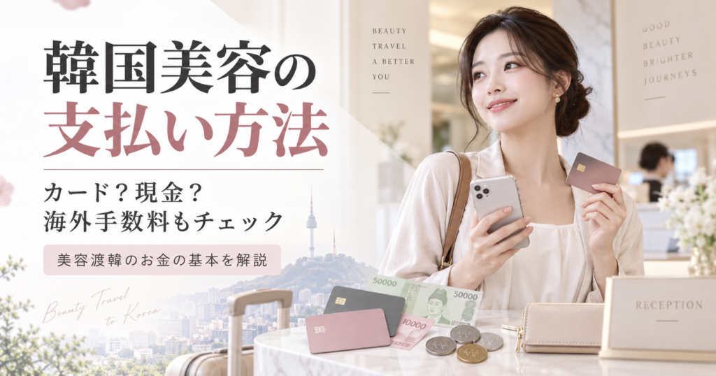 韓国美容の支払い方法｜クレジットカード・現金・海外手数料を分かりやすく解説
