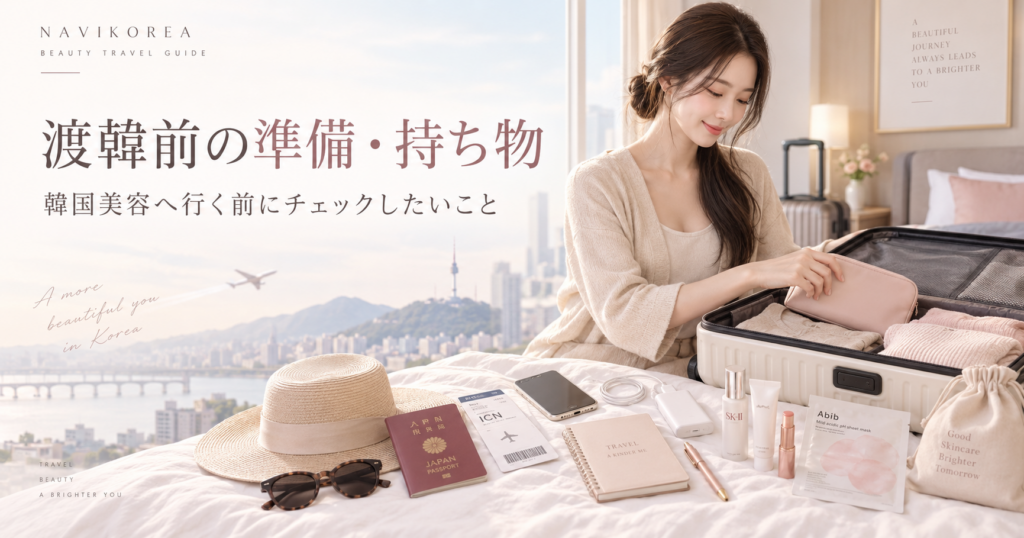 韓国美容・渡韓前の準備と持ち物｜手術前に用意したいものをチェック
