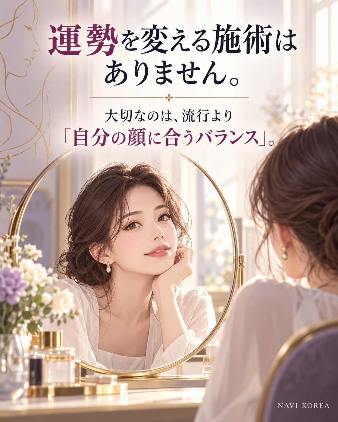 金運を変える施術はありません 自分の顔に合うバランスを