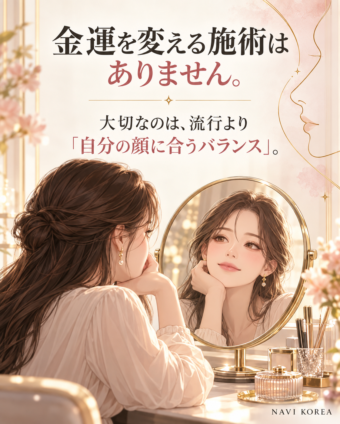 運勢を変える施術はありません 自分の顔に合うバランスを