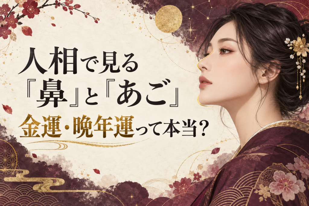 人相で見る「鼻」と「あご」｜金運・晩年運って本当？美容整形を考える前に